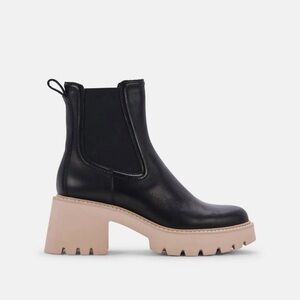 Dolce Vita Hawk H2O Black Leather Booties